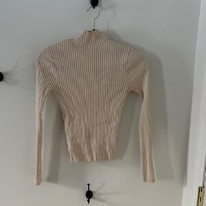 Beige “Zara” shirt, size small.
